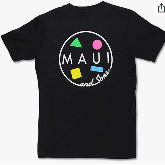 Aritzia black tee with Maui and Sons label on reverse - Picture 1 of 4